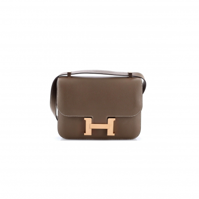 HERMES MASTER 24 CONSTANCE NM BAG EPSOM ETOUPE GOLD HARDWARE (24*17*5cm)